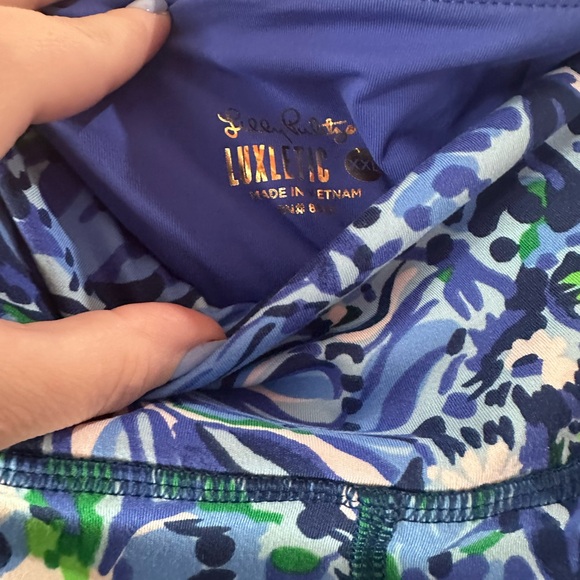Lilly Pulitzer Weekender High Rise Legging - Abaco Blue in Turtle Awe - Size XXL - Picture 3 of 3